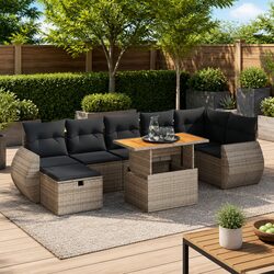 Comfortable 5-Piece Garden Sofa Set with Storage Features