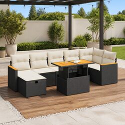 Comfortable 5 Piece Garden Sofa Set with Storage Features