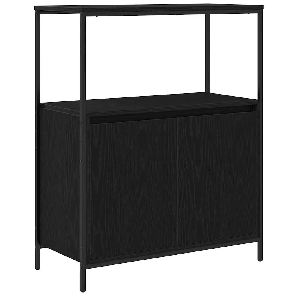 Bathroom Furniture Set 5 Pieces Black Wall Cabinet Shelf Storage Vanity Unit