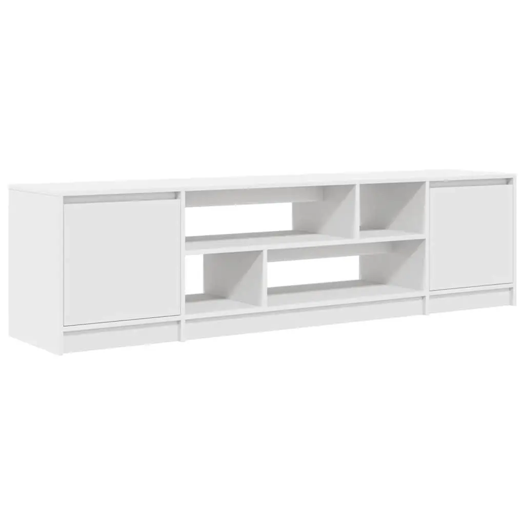 TV Cabinet Storage Unit Engineered Wood 188.5 x 41 x 50 cm White