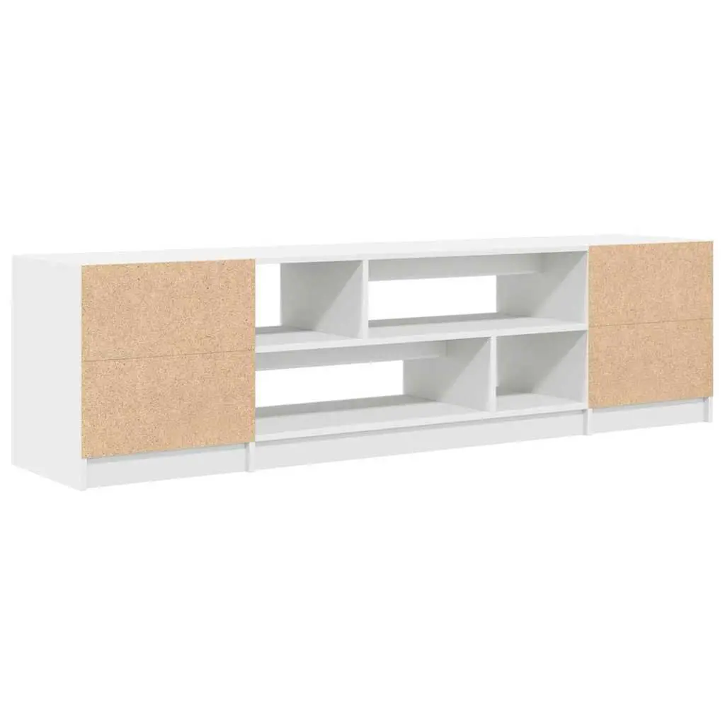 TV Cabinet Storage Unit Engineered Wood 188.5 x 41 x 50 cm White