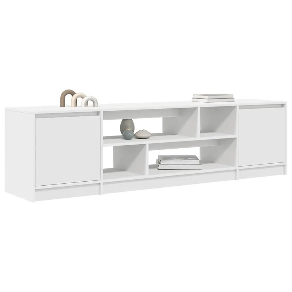 TV Cabinet Storage Unit Engineered Wood 188.5 x 41 x 50 cm White