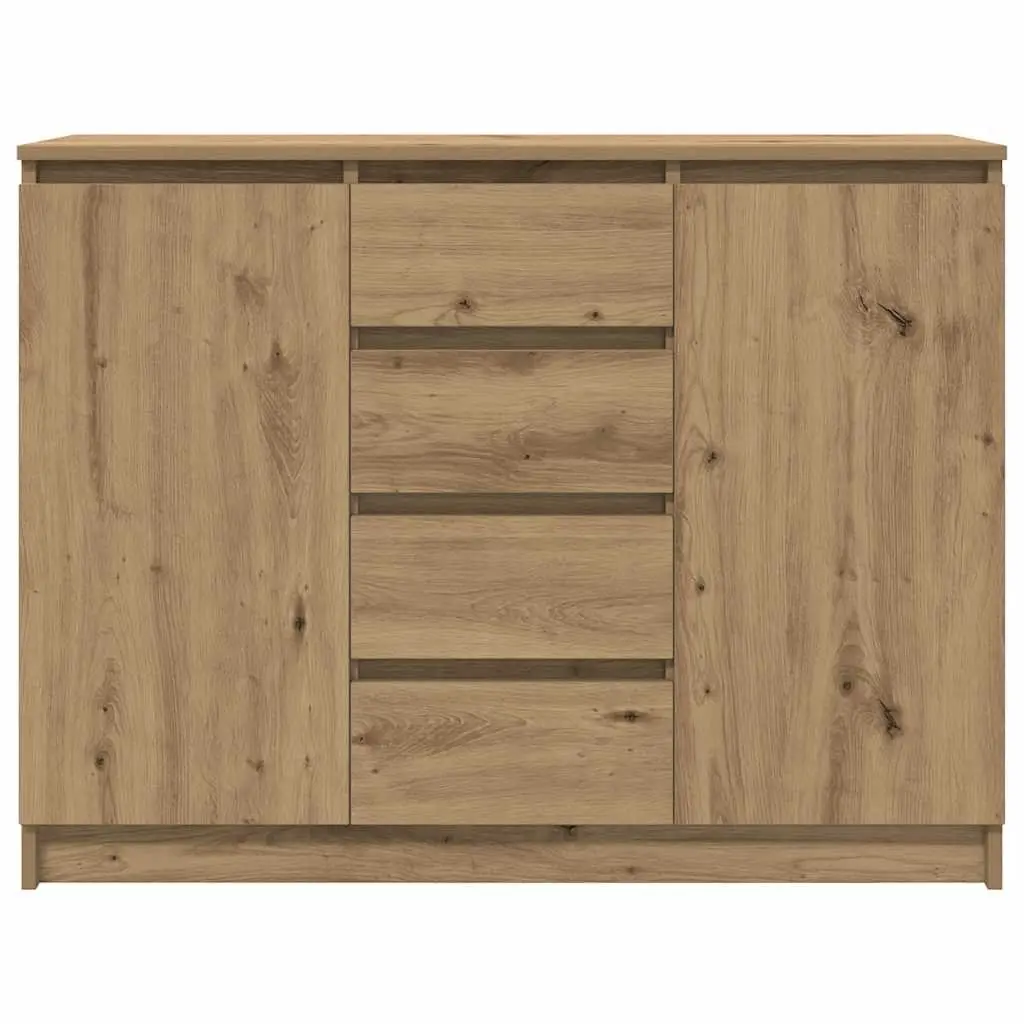 Sideboard Storage Cabinet with Drawers and Doors 1005mm x 350mm x 760mm Brown Engineered Wood