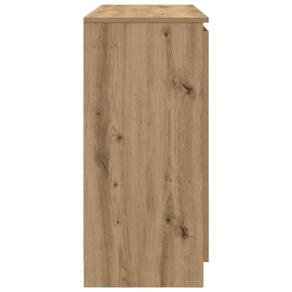 Sideboard Storage Cabinet with Drawers and Doors 1005mm x 350mm x 760mm Brown Engineered Wood