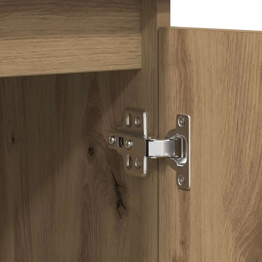 Sideboard Storage Cabinet with Drawers and Doors 1005mm x 350mm x 760mm Brown Engineered Wood
