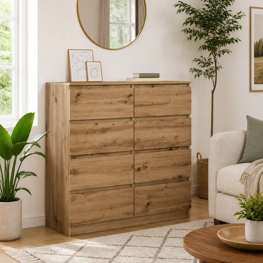 Sideboard Storage Cabinet Engineered Wood 100x35x99cm Brown