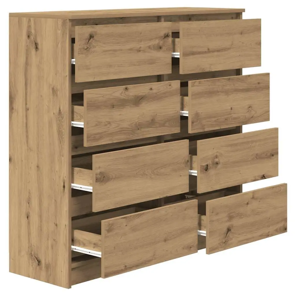 Sideboard Storage Cabinet Engineered Wood 100x35x99cm Brown