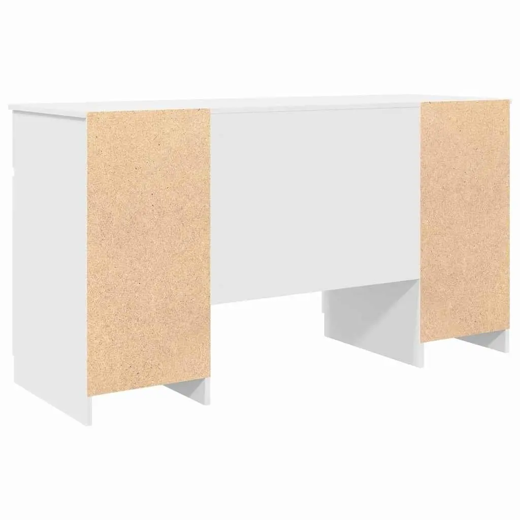 Engineered Wood Desk Writing Home Office Workspace 140cm White