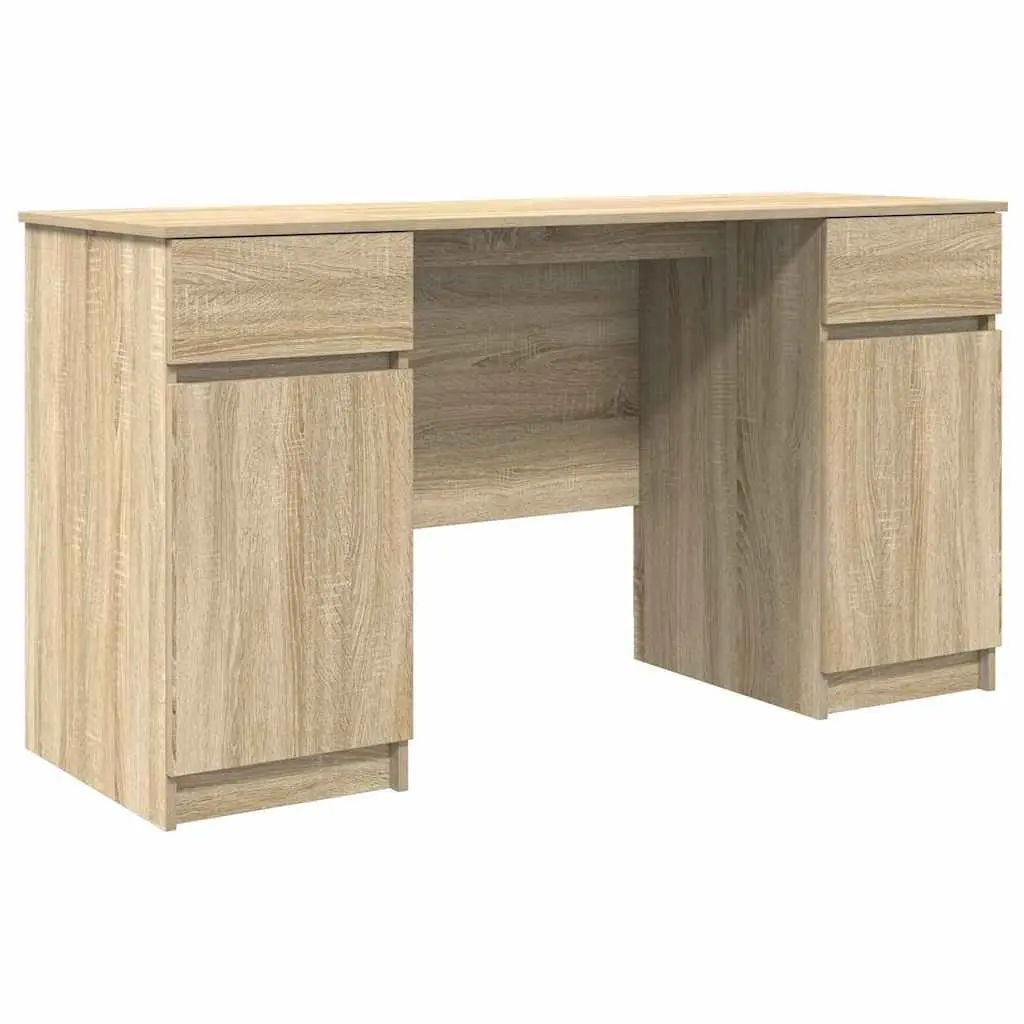 Sonoma Oak Writing Desk with Storage Solutions