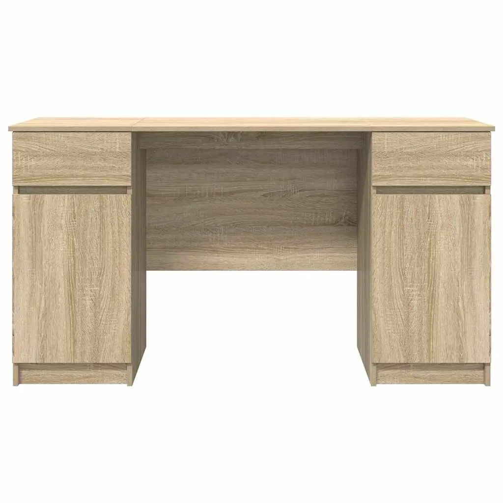 Sonoma Oak Writing Desk with Storage Solutions