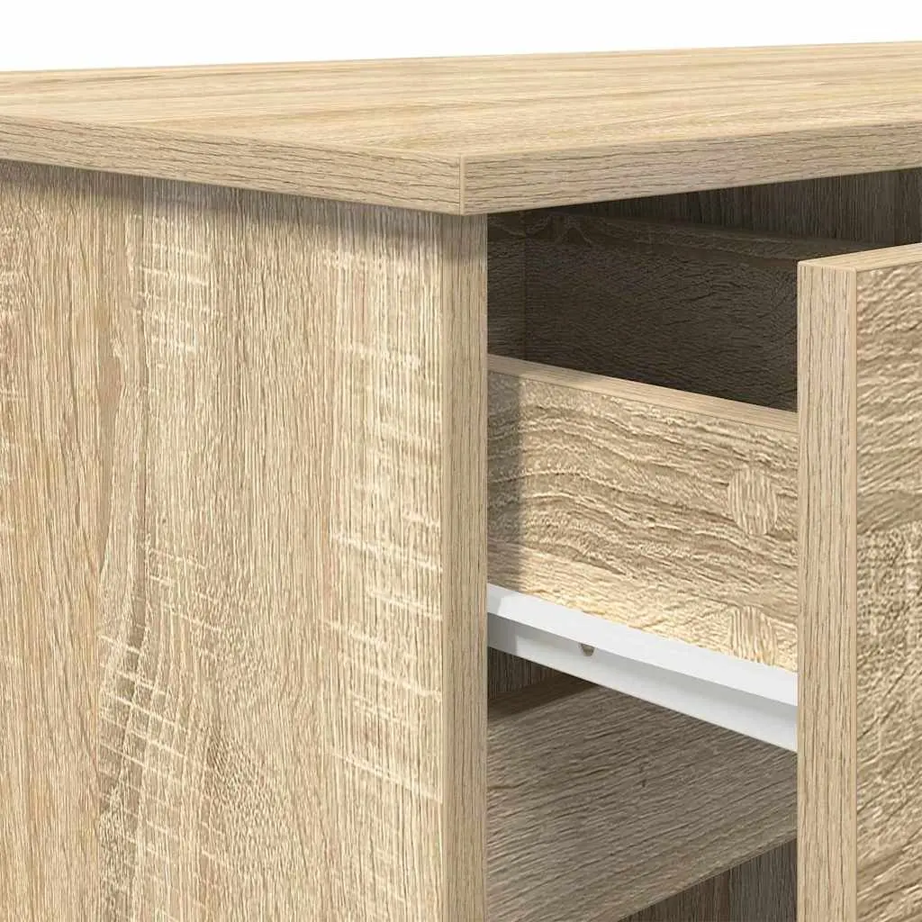 Sonoma Oak Writing Desk with Storage Solutions