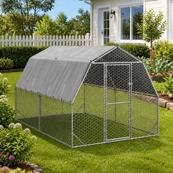 Reliable 2.5x4x2.25m Chicken Run with Roof for Small Animals