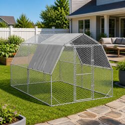 Reliable Walk-In Chicken Run with Roof 2.5x4x2.25m