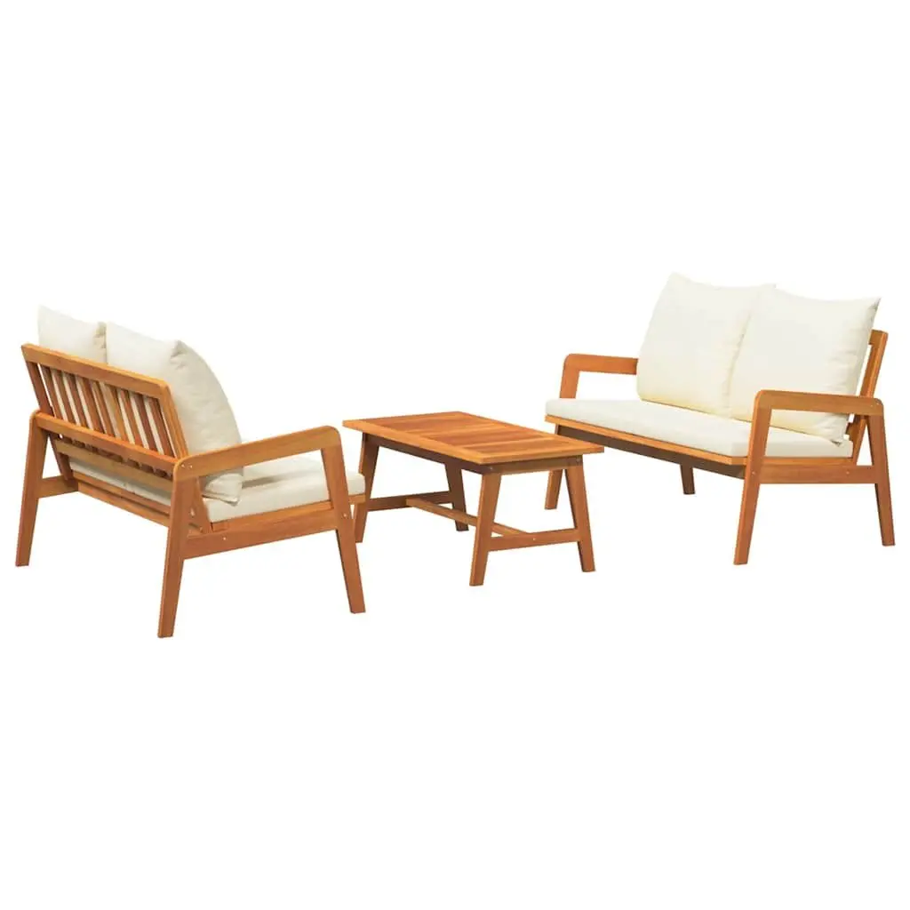 3-Piece Outdoor Bistro Set with Cushions