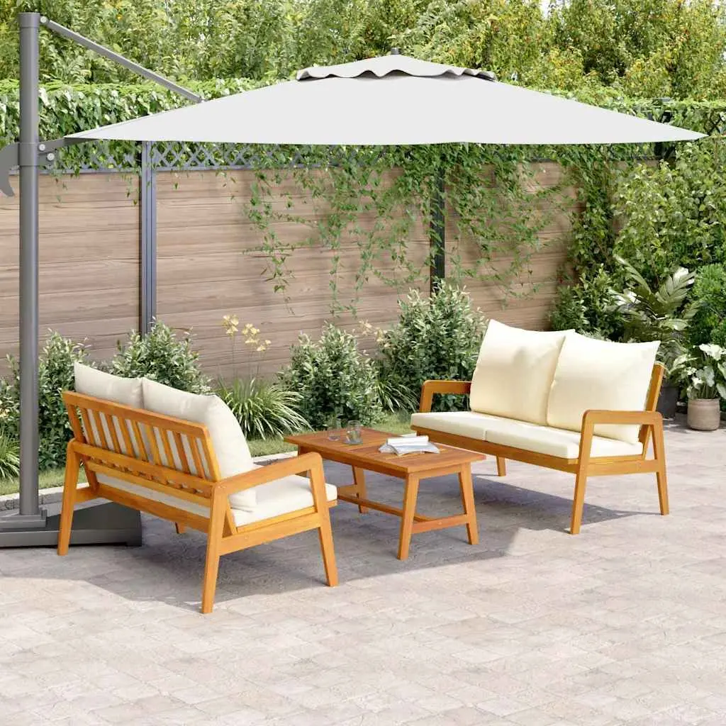 3-Piece Outdoor Bistro Set with Cushions