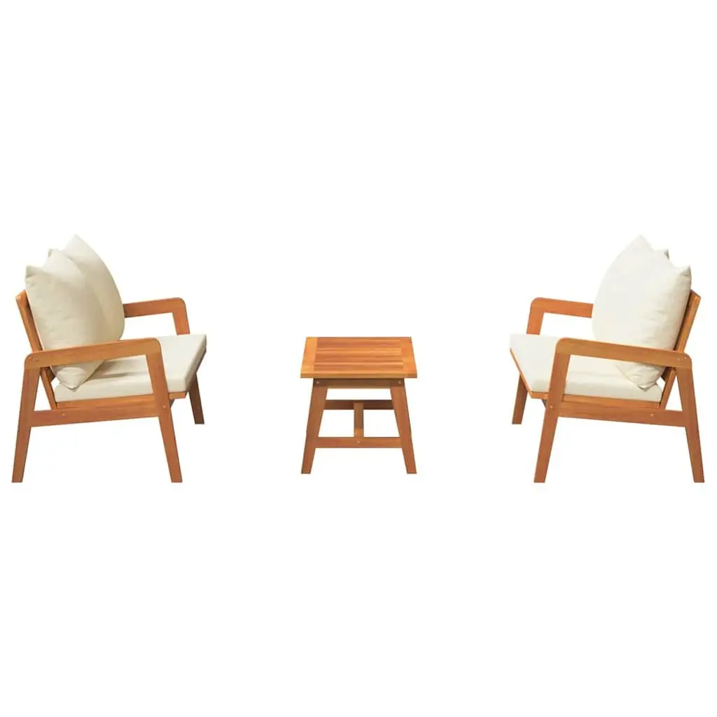 3-Piece Outdoor Bistro Set with Cushions