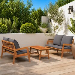 Practical 3-Piece Bistro Set for Your Outdoor Relaxation