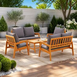 Comfortable and Durable 5 Piece Outdoor Bistro Set