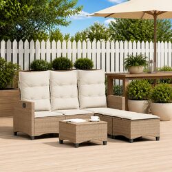 Comfortable and Practical L-Shaped Garden Sofa Set
