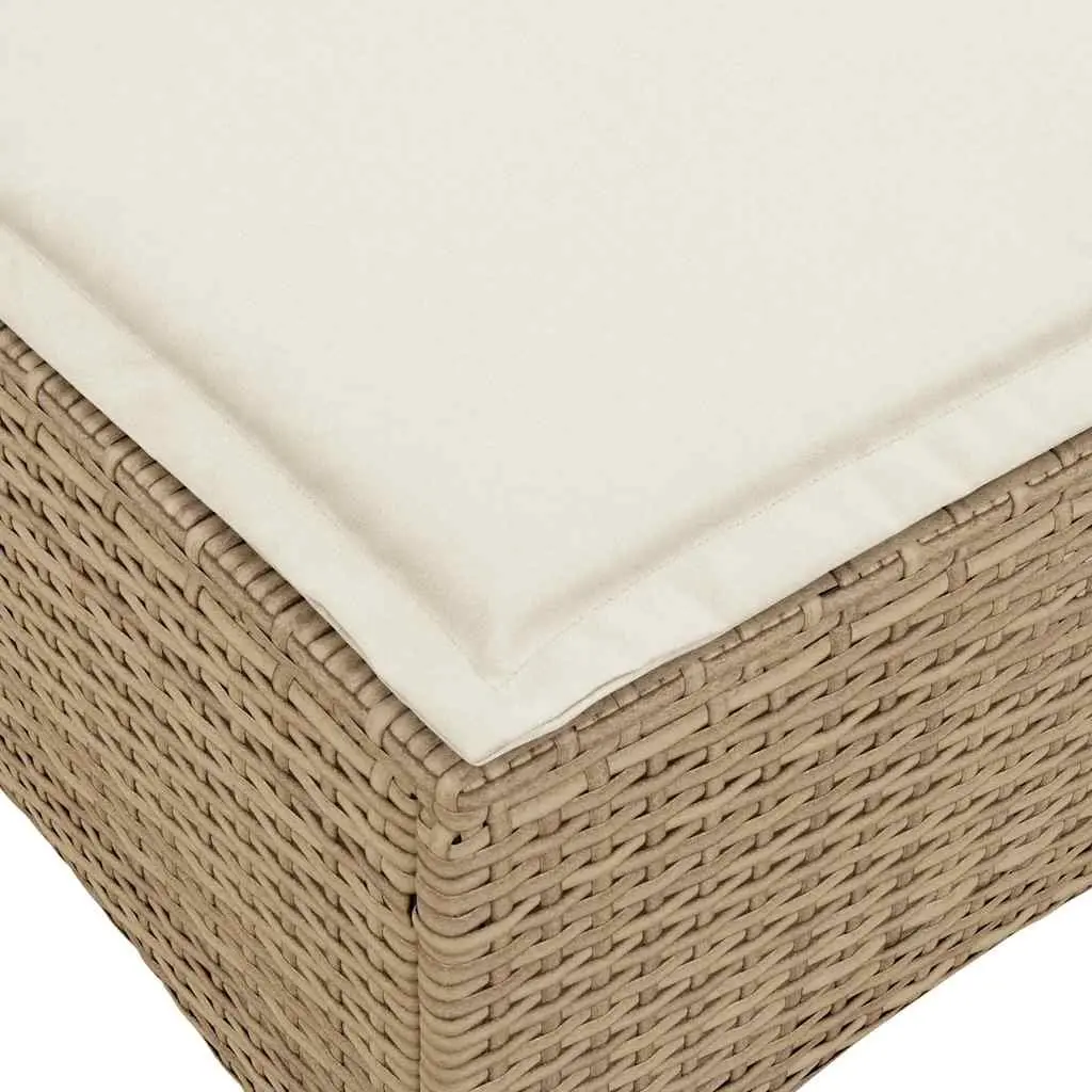 L-Shaped Garden Sofa Set Outdoor Patio Furniture 3 Piece Beige