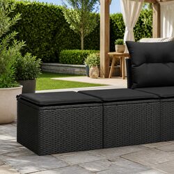 Practical Black Garden Sofa Set – Comfort Meets Style