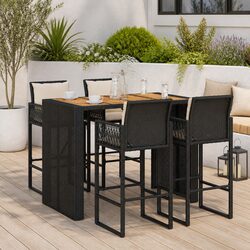5 Piece Garden Bar Set: Comfort and Value for Your Patio