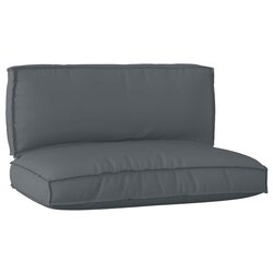 Comfortable Anthracite Pallet Cushion Set - Great Value