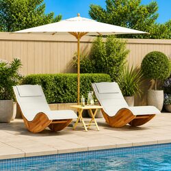 Comfortable and Practical Outdoor Sun Lounger Set