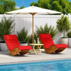Comfortable 2-Piece Sun Lounger Set for Outdoors