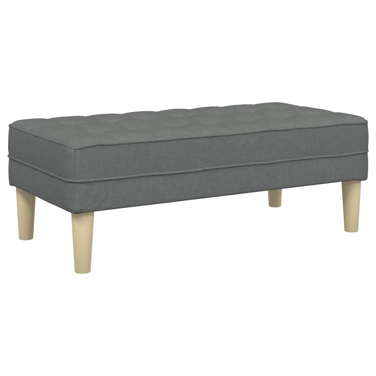 Modular Sofa Set Grey Polyester 2 Pieces Contemporary Living Room Furniture