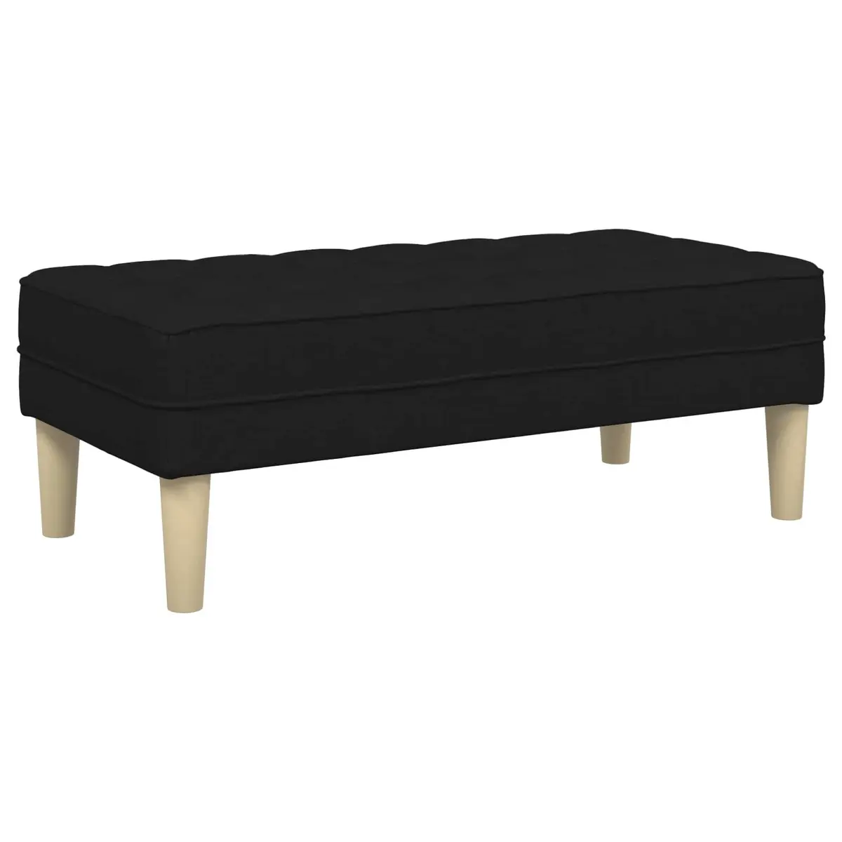 Sofa Set Modular Contemporary Black Polyester 2 Pieces Flat Armrests