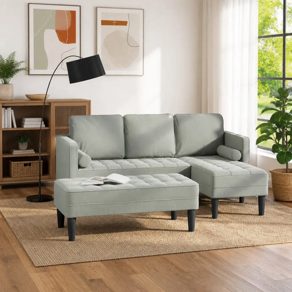 Light Grey Modular Sofa Set