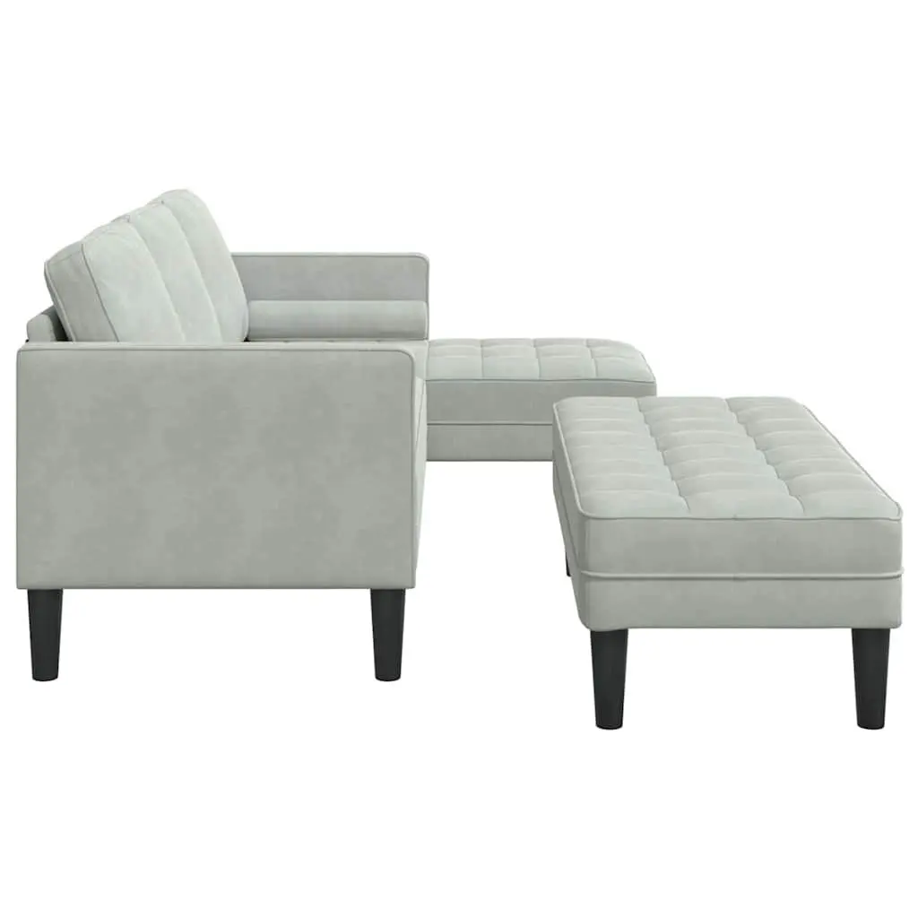 Light Grey Modular Sofa Set