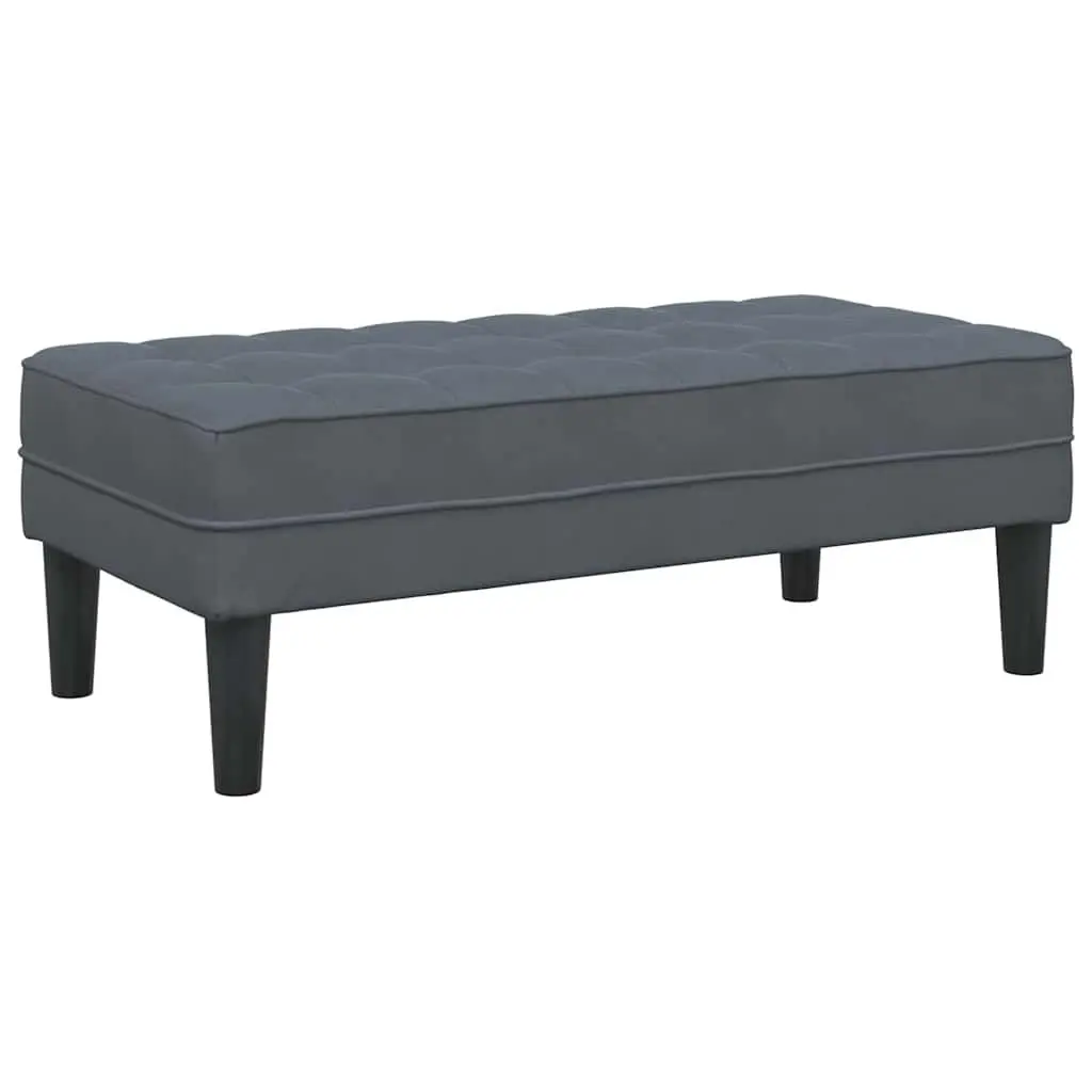 Modular Sofa Set 2-Piece Grey Polyester Living Room Furniture