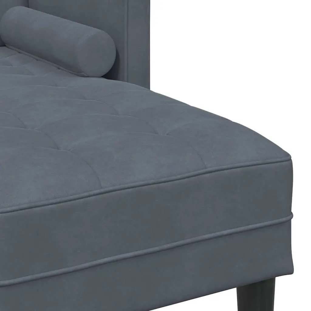 Modular Sofa Set 2-Piece Grey Polyester Living Room Furniture