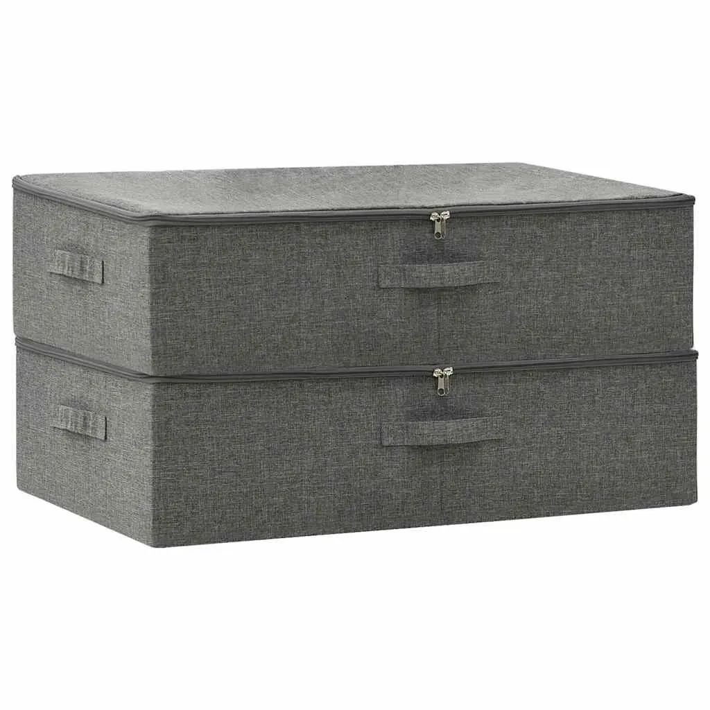 Storage Boxes Foldable Fabric 70x40x18cm Anthracite
