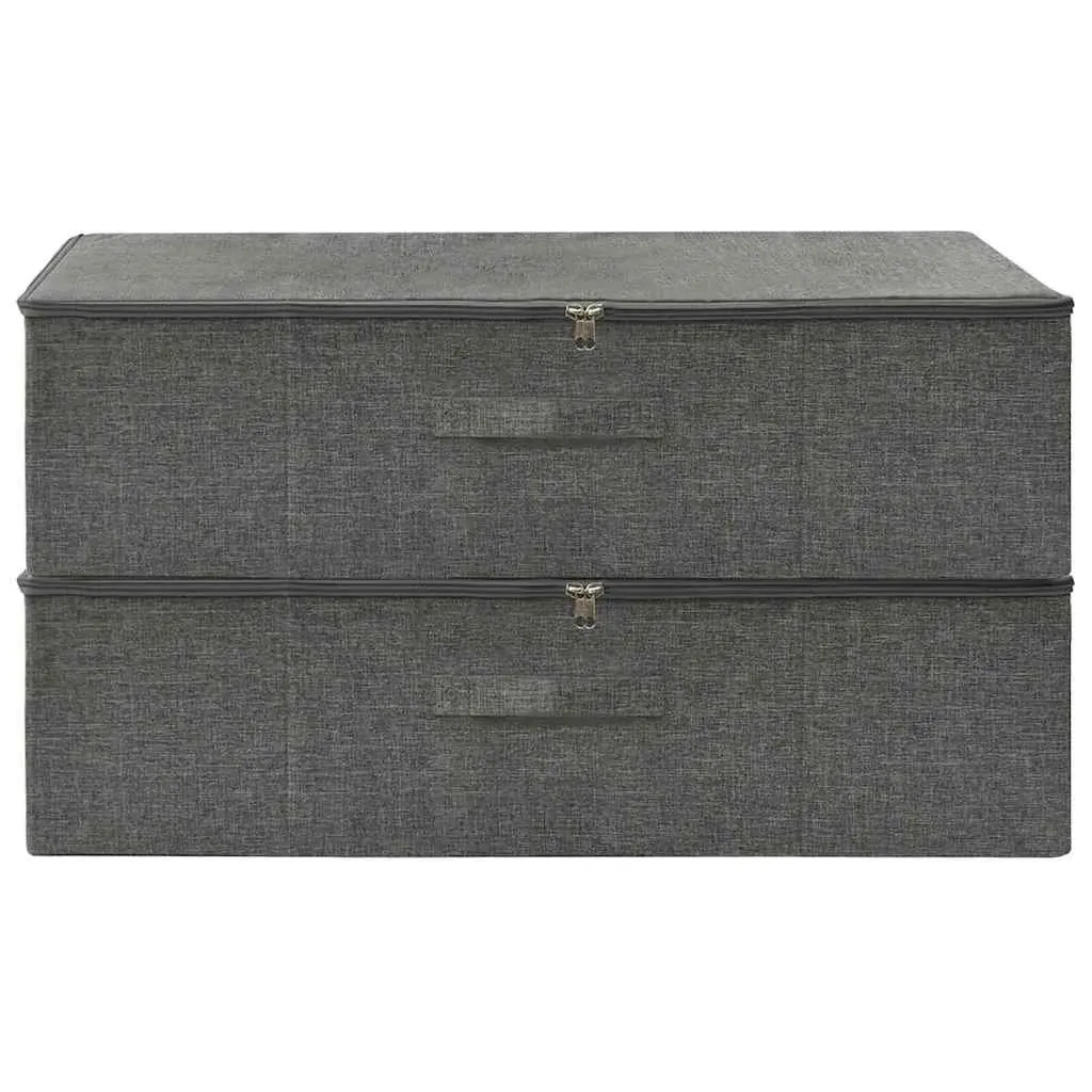 Storage Boxes Foldable Fabric 70x40x18cm Anthracite