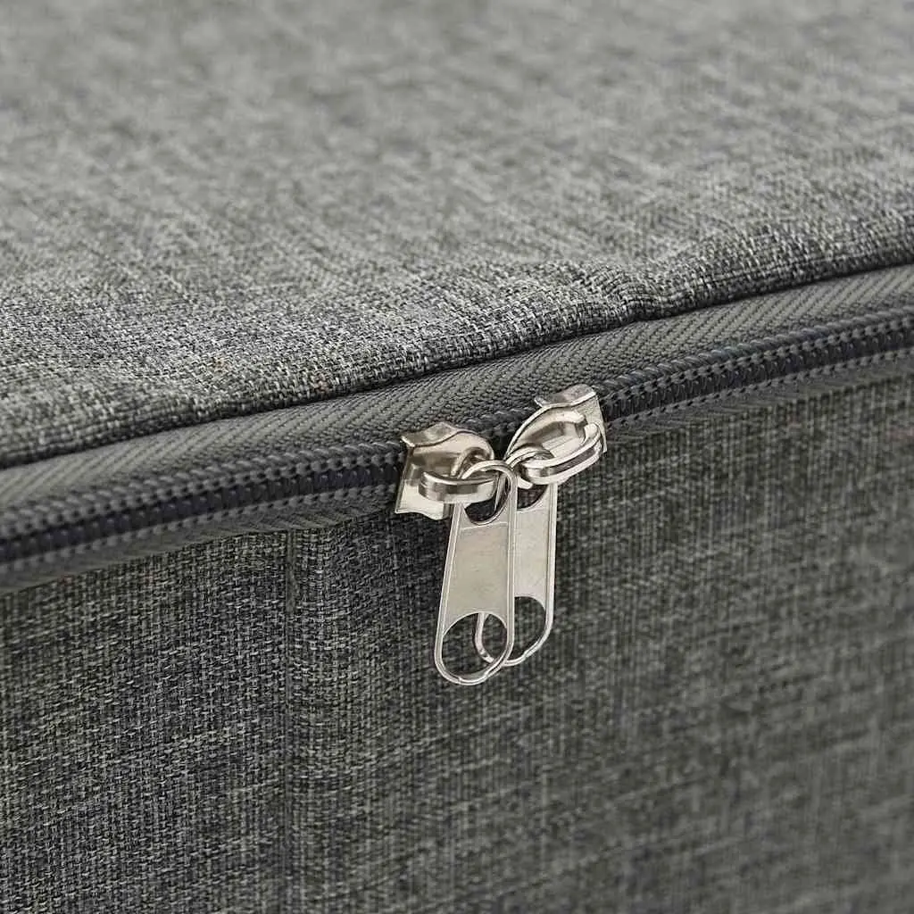 Storage Boxes Foldable Fabric 70x40x18cm Anthracite
