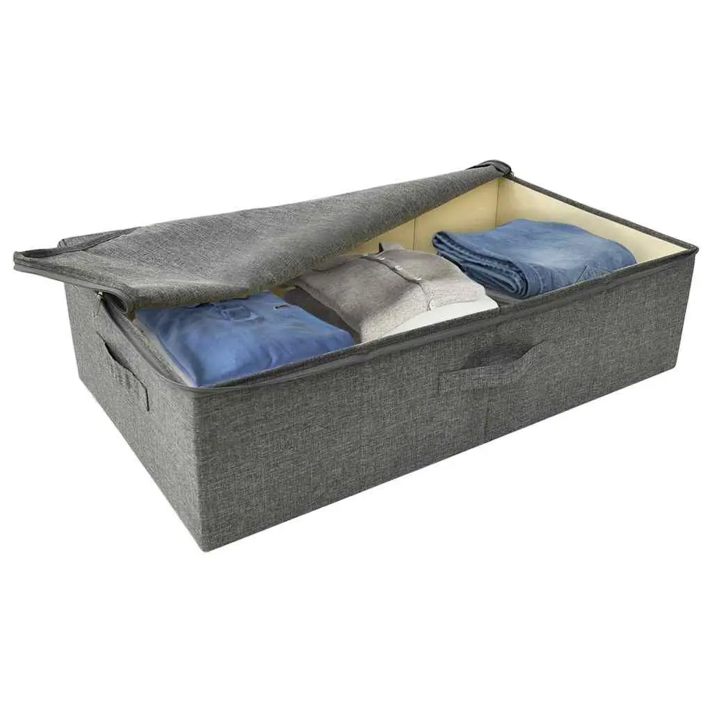 Storage Boxes Foldable Fabric 70x40x18cm Anthracite