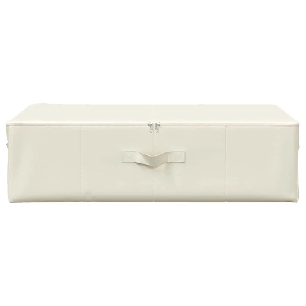 Foldable Fabric Storage Box Organiser 70x40x18cm Cream