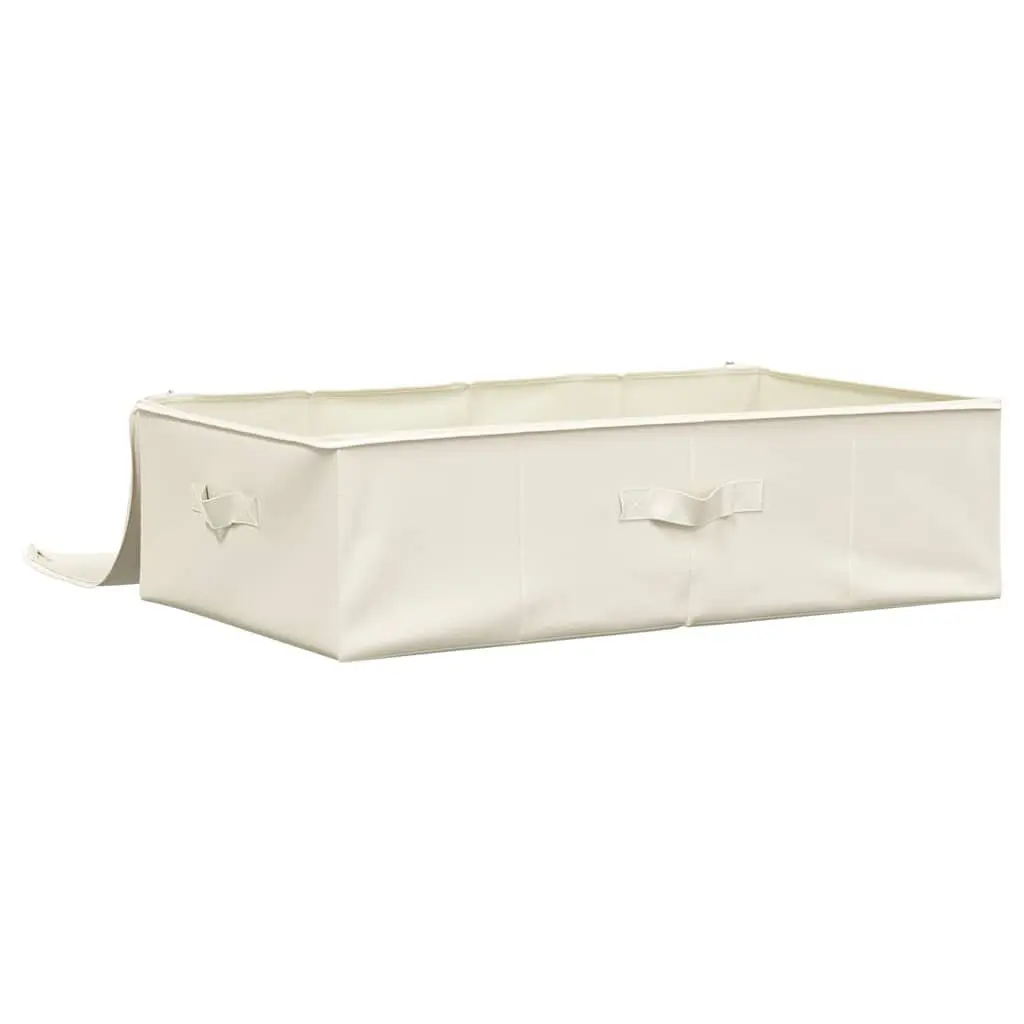 Foldable Fabric Storage Box Organiser 70x40x18cm Cream