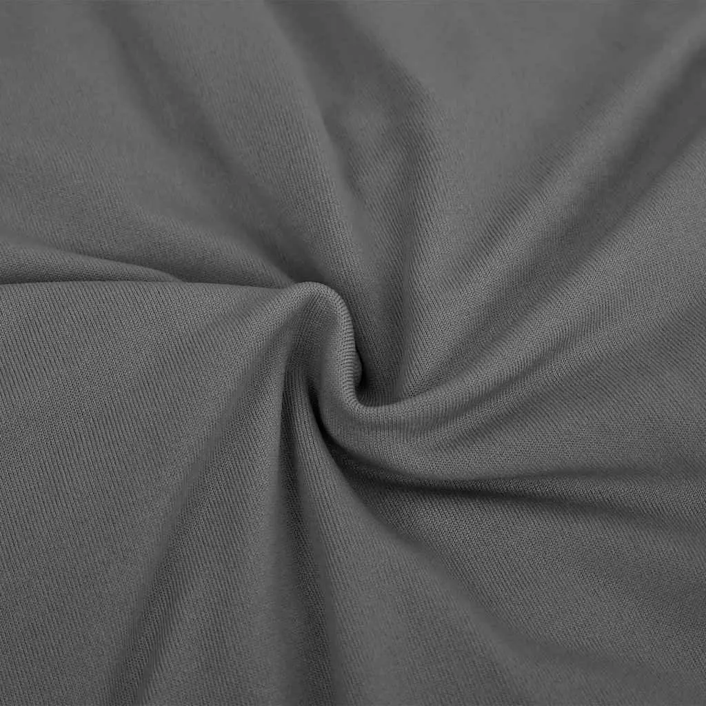 Couch Slipcover Stretch Polyester Jersey Anthracite 2-Seater Furniture