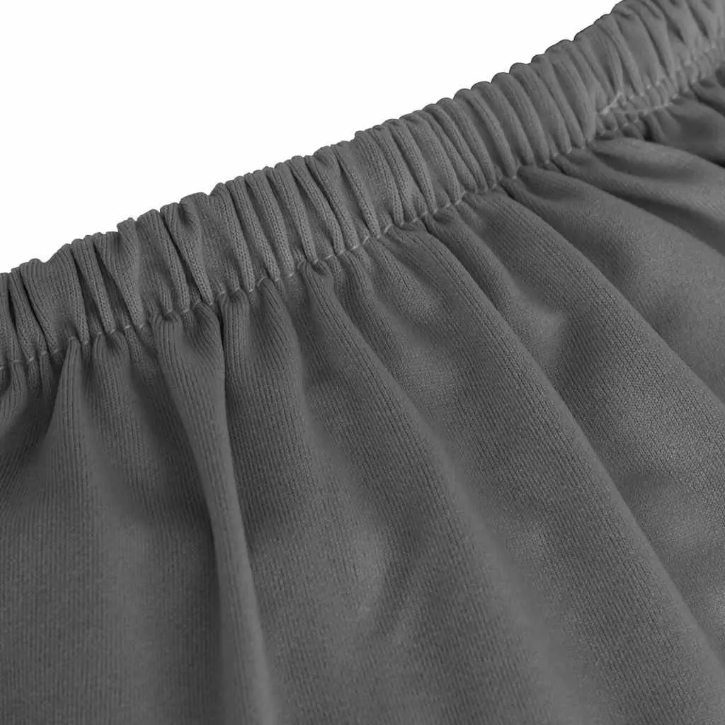 3-Seater Couch Slipcover Stretch Polyester Jersey Anthracite