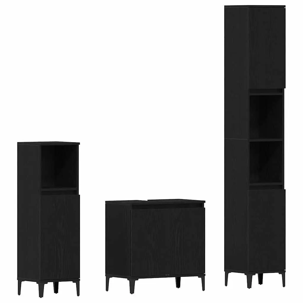 Wall-Mounted Bathroom Furniture Set, 3 Pieces