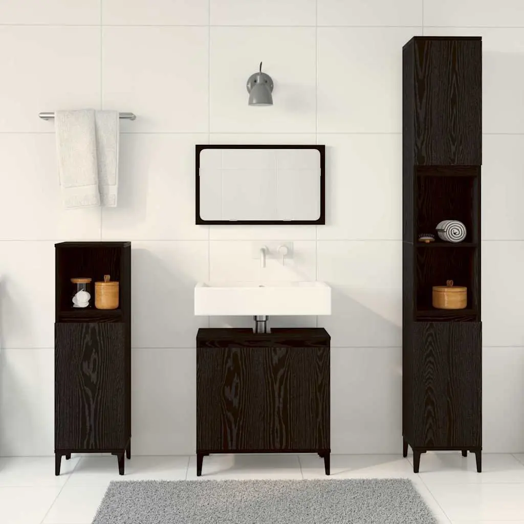 Wall-Mounted Bathroom Furniture Set, 3 Pieces