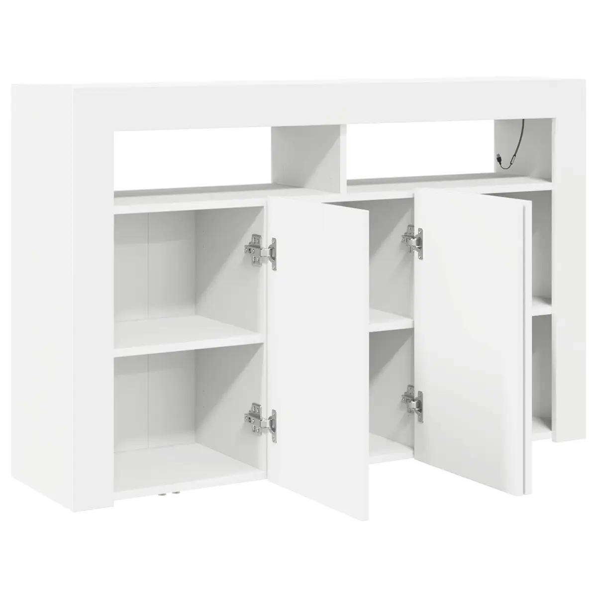 White Sideboard with Integrated LED Lighting
