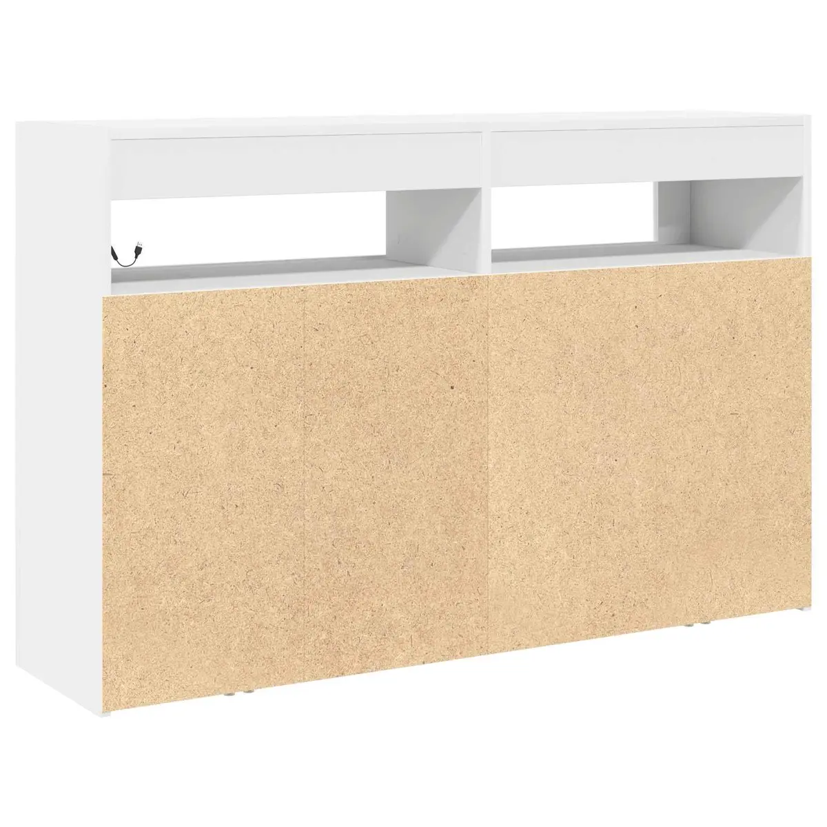 White Sideboard with Integrated LED Lighting