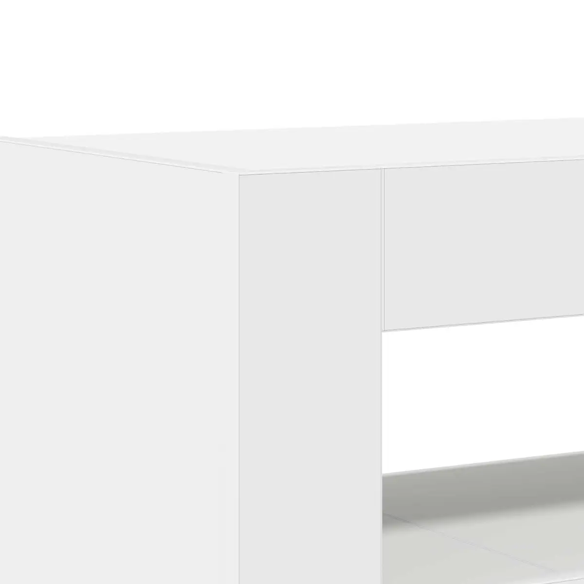 White Sideboard with Integrated LED Lighting