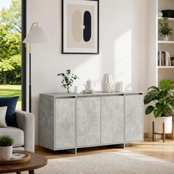 Reliable Grey Sideboard: Practicality Meets Style