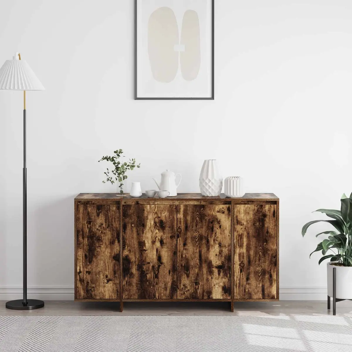 135cm Brown Sideboard with Ample Storage